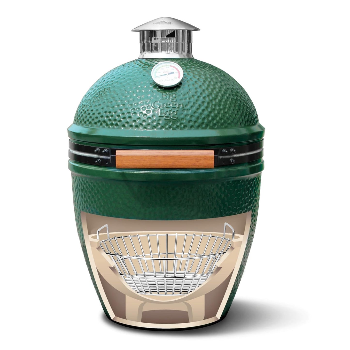 Onlyfire Stainless Steel Charcoal Ash Basket Fits for Large BGE, Kamado Joe Classic