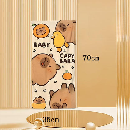 ISABELLA MOON 2PCS Children's Facial Towel, Kids Washcloth Towels, Cotton Kids Face Towels, Cute Kitty dog Hand Towel Set