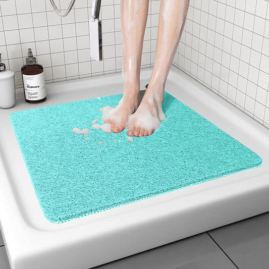 Bingobang Bath Mats Non Slip,Shower Mat Rubber 60x60cm,Extra Soft Anti-Mould, Machine-Washable,For Bathroom Floor,Bathtub(Green)