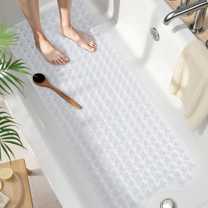 Smiry Non Slip Bath Mat with 300 Strong Suction Cups, 100x40cm
