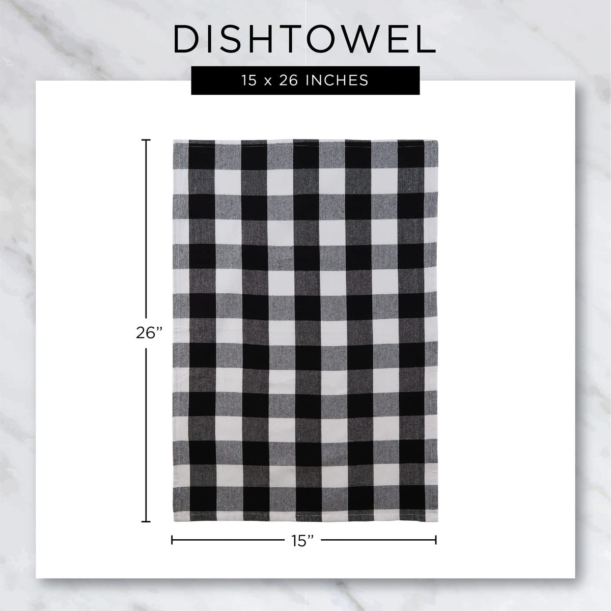 DII Basic Terry Collection Waffle Dishtowel Set, 15x26, Solid Dark Green, 4 Piece