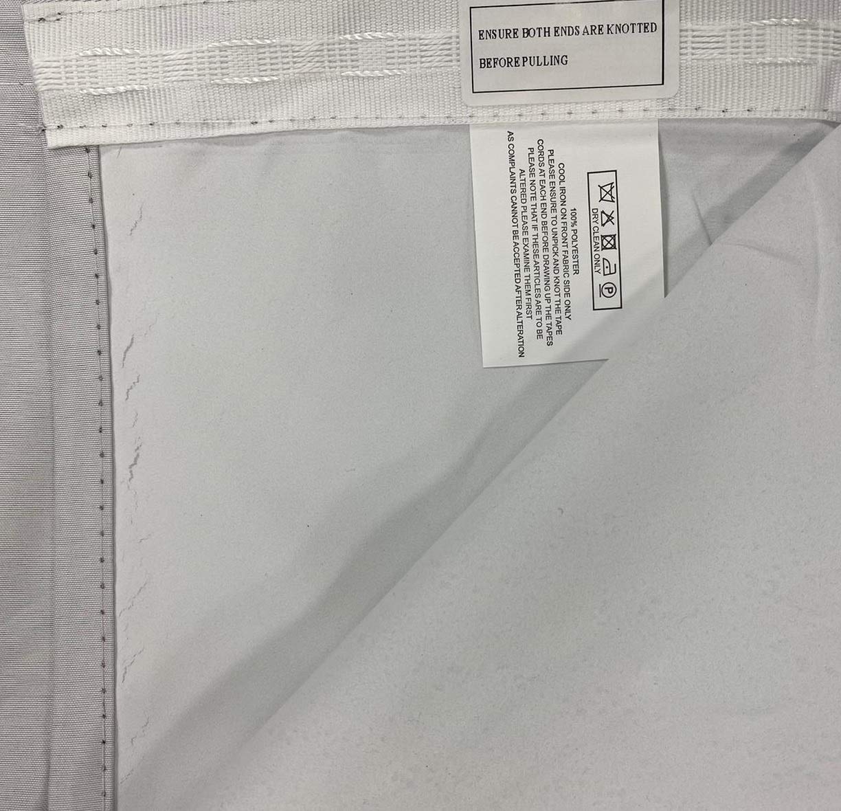 Kinfolk Textile Thermal Blackout Curtain Linings Pair 3 Pass Includes Curtain Hooks (90" x 72")