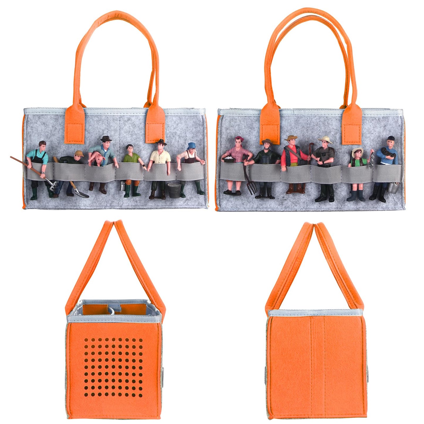 Shudyear Carry case for Toniebox Starter Set and Accessories Storage Bag,Felt Organizer Bag for Toniebox Audio Player and Figurine,Travel Carrying