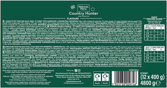 Country Hunter Game Meat Selection Dog Food - 12 x 400g