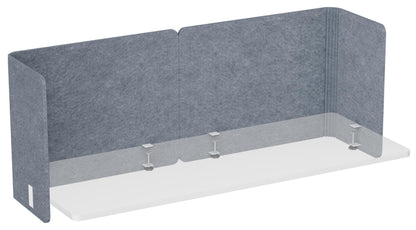 Desk Privacy Panel,2PCS,2-in-1 Soundproofing for Office,School & Home(Gray)
