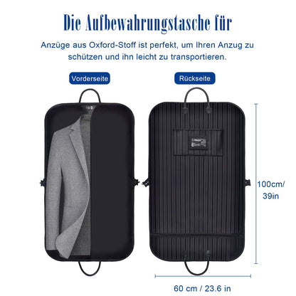 VISOOM Suit Bag for Men Storage, 100cm x 60cm Oxford Garment Bag, Waterproof Dust-proof Hanging Suit Carrier Cover Bags for Travel Clothes Dress