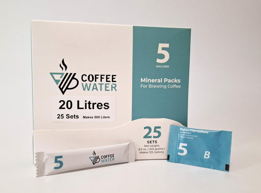 COFFEE WATER Mineral Packs for Making Water for Coffee (Makes 500 Litres)
