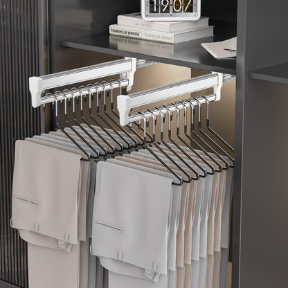 MAFAGE Pull Out Clothes Rail, Adjustable Wardrobe Rail Hanger Rack 292mm