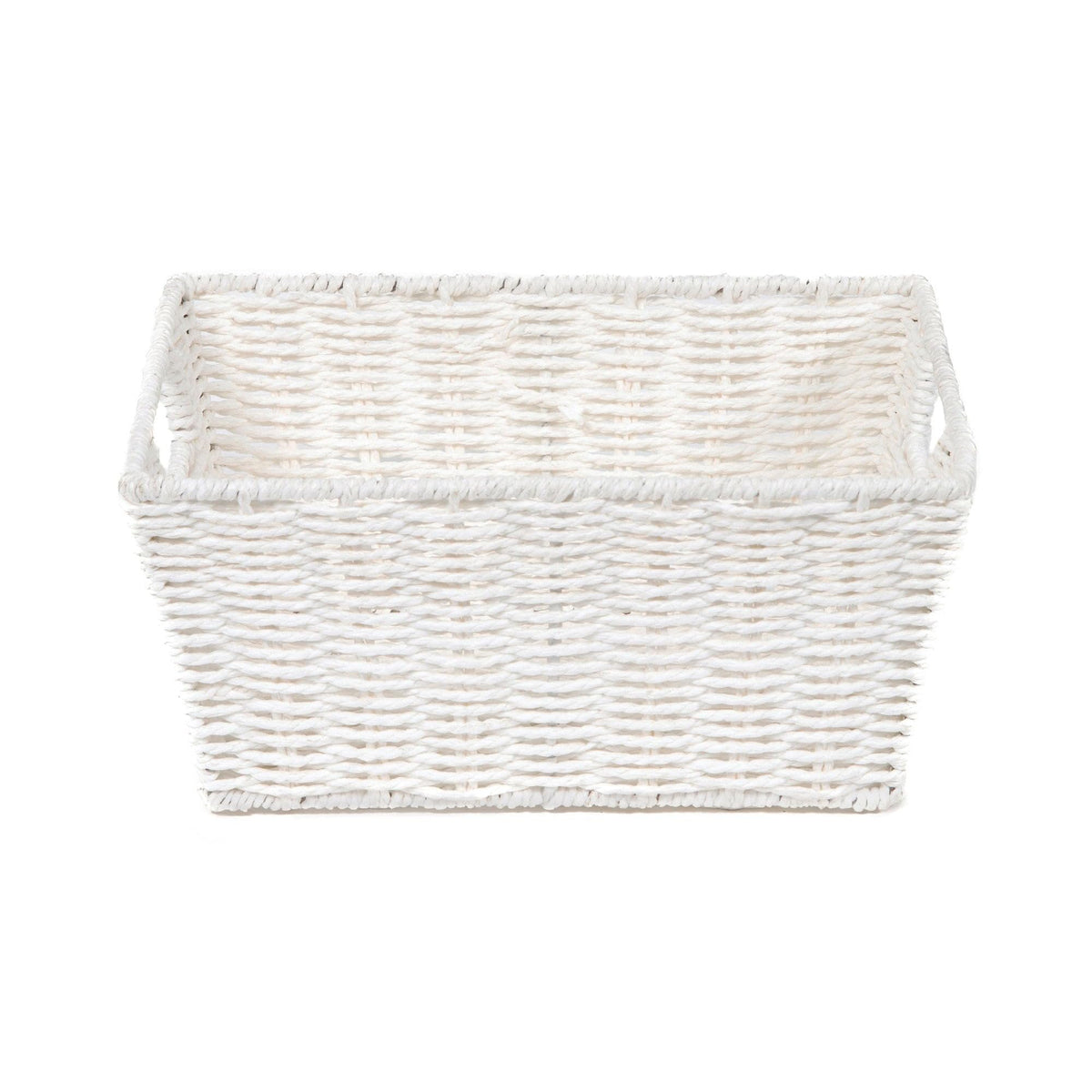 Compactor Etna Storage Basket, Hand-Woven Paper Shelf Basket with 2 Handles, Ideal Hamper for Toy Storage, Office Organisation and Bathroom Storage
