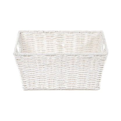 Compactor Etna Storage Basket, Hand-Woven Paper Shelf Basket with 2 Handles, Ideal Hamper for Toy Storage, Office Organisation and Bathroom Storage
