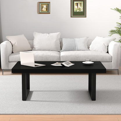 IBF Coffee Table Living Room Wooden Center Coffee Tables 100cm Black Oak