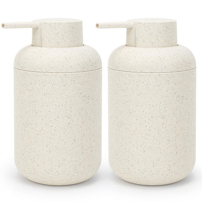 Topsky Plastic Soap Dispenser 330ml Straw Yellow 2 Pack