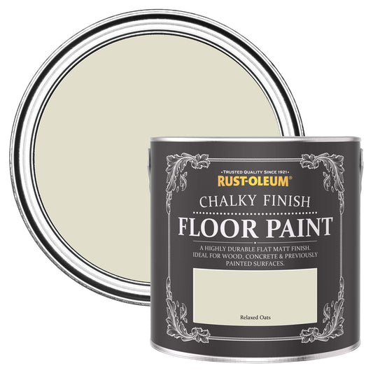 Rust-Oleum Beige Scratch-Proof Floor Paint in Matt Finish - Relaxed Oats 2.5L (SHDRCT918)