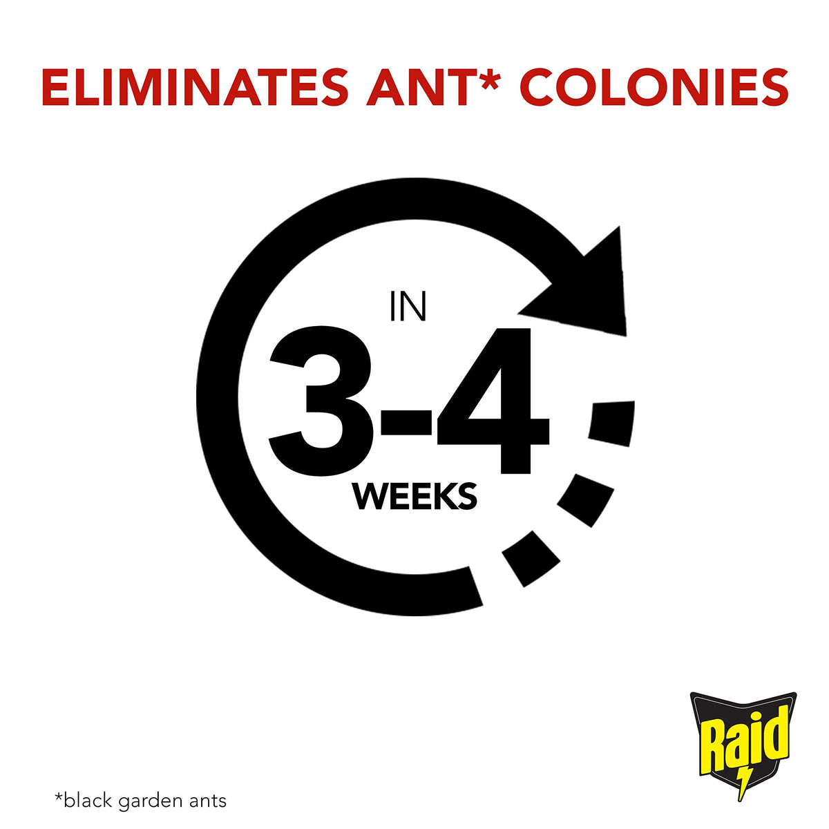 Raid Ant Bait Station, Long Lasting Ant Killer for Indoor and Outdoor Use, Destroys Nests, Pack of 12