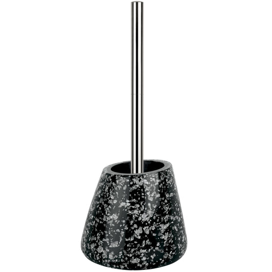 Spirella Etna Glitter Polysresin Toilet Brush, Black