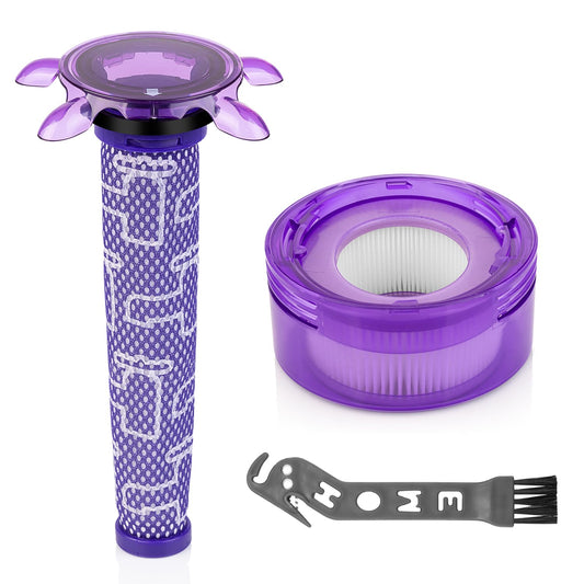 Upgraded V8 Replacement Filter Compatible with Dyson Car+Boat handheld vacuum cleaner Animal Extra SV25, SV10, FOCUS Mattress, Replace Part #965661-05