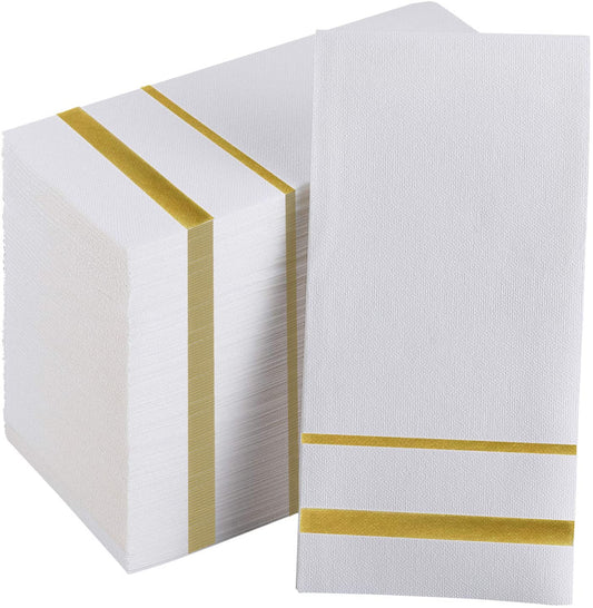 DADAWU Guest Towels Disposable Cloth Like Paper Christmas Towles Hand Napkins Soft, Absorbent, Paper Hand Towels for Kitchen, Bathroom, Parties,