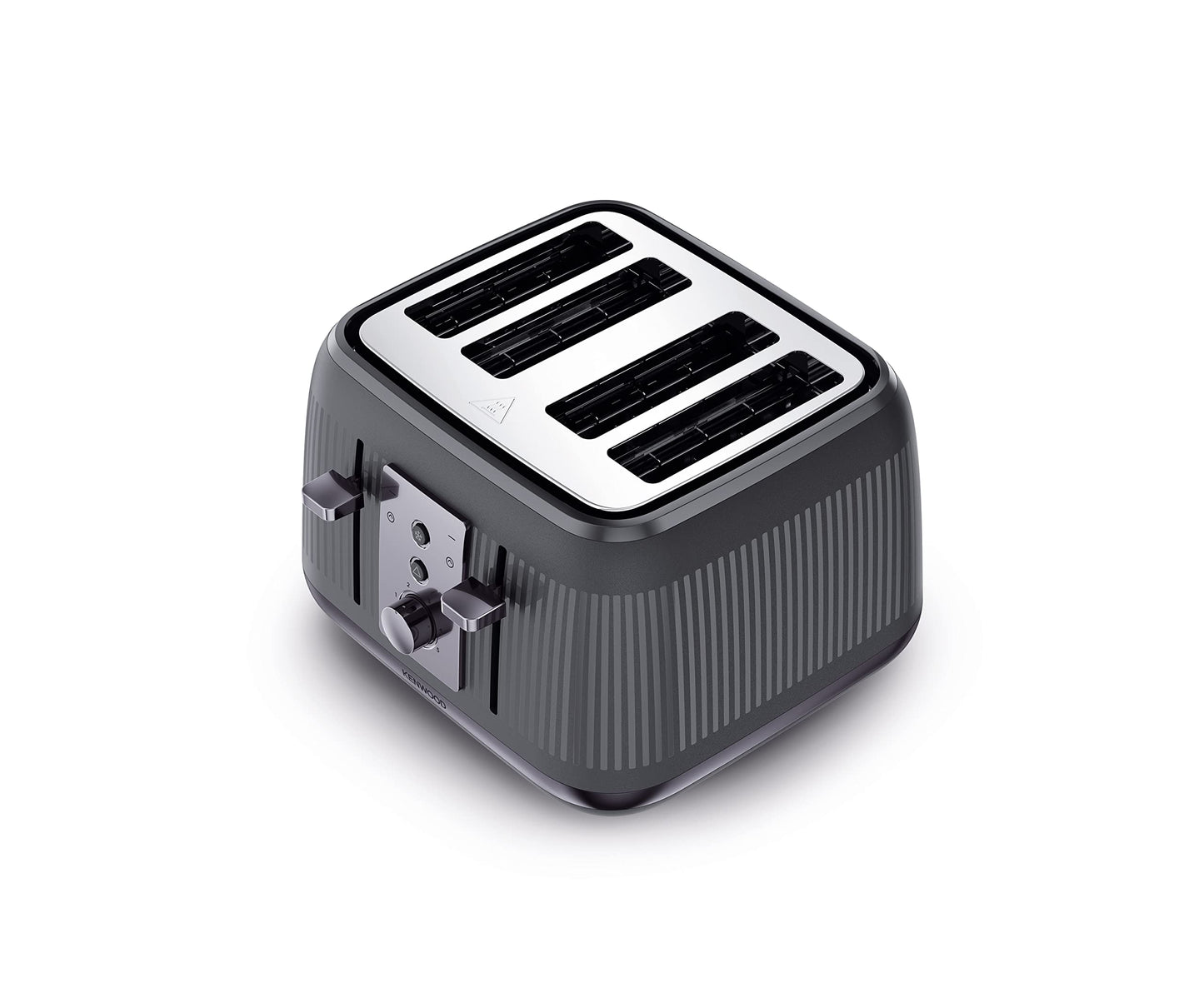 Kenwood Dusk Toaster, 4 Slot Toaster, Reheat, 5 Browning Settings, Defrost And Cancel Functions, Pull Crumb Tray, TFP30.000GY, 1800W, Slate Grey