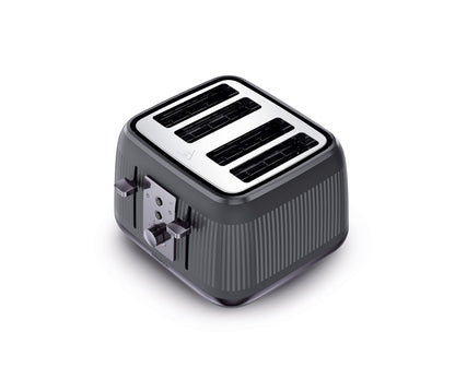 Kenwood Dusk Toaster, 4 Slot Toaster, Reheat, 5 Browning Settings, Defrost And Cancel Functions, Pull Crumb Tray, TFP30.000GY, 1800W, Slate Grey