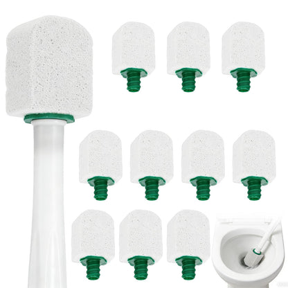 10 Pcs Pumice Stone for Toilet, Toilet Pumice Cleaning Stone with Short Handle, Nature Pumice Sticks for Clean Toilets, Pool, Bathroom (white)