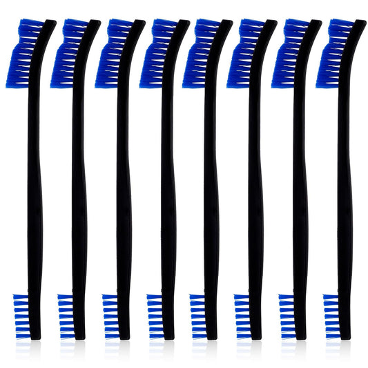 6pcs Double Ended Nylon Cleaning Brushes, Small Cleaning Brush Set Multifunctional Detail Crevice Cleaner Tool for Kitchen Jewelry Small Objects