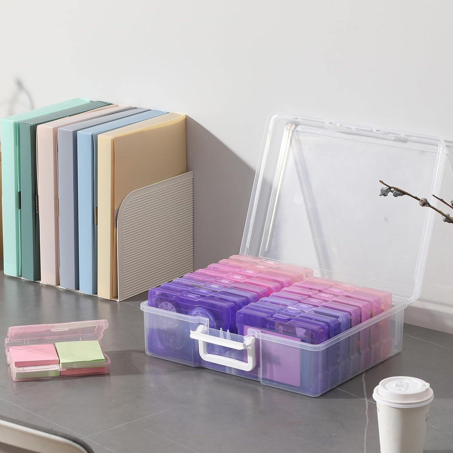 novelinks Photo Storage Boxes with Handle, Photo Organizers and Storage