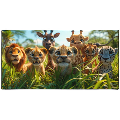 YISUMEI Baby Animals Beach Towels for Kids Extra Large 180 x 90 cm, Microfibre Quick Dry Towel for Travel Swimming Camping Sports