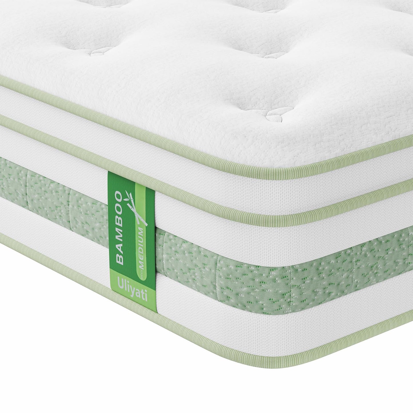 Uliyati Small Double Mattress Memory Foam Pocket Sprung, 120x190x25cm