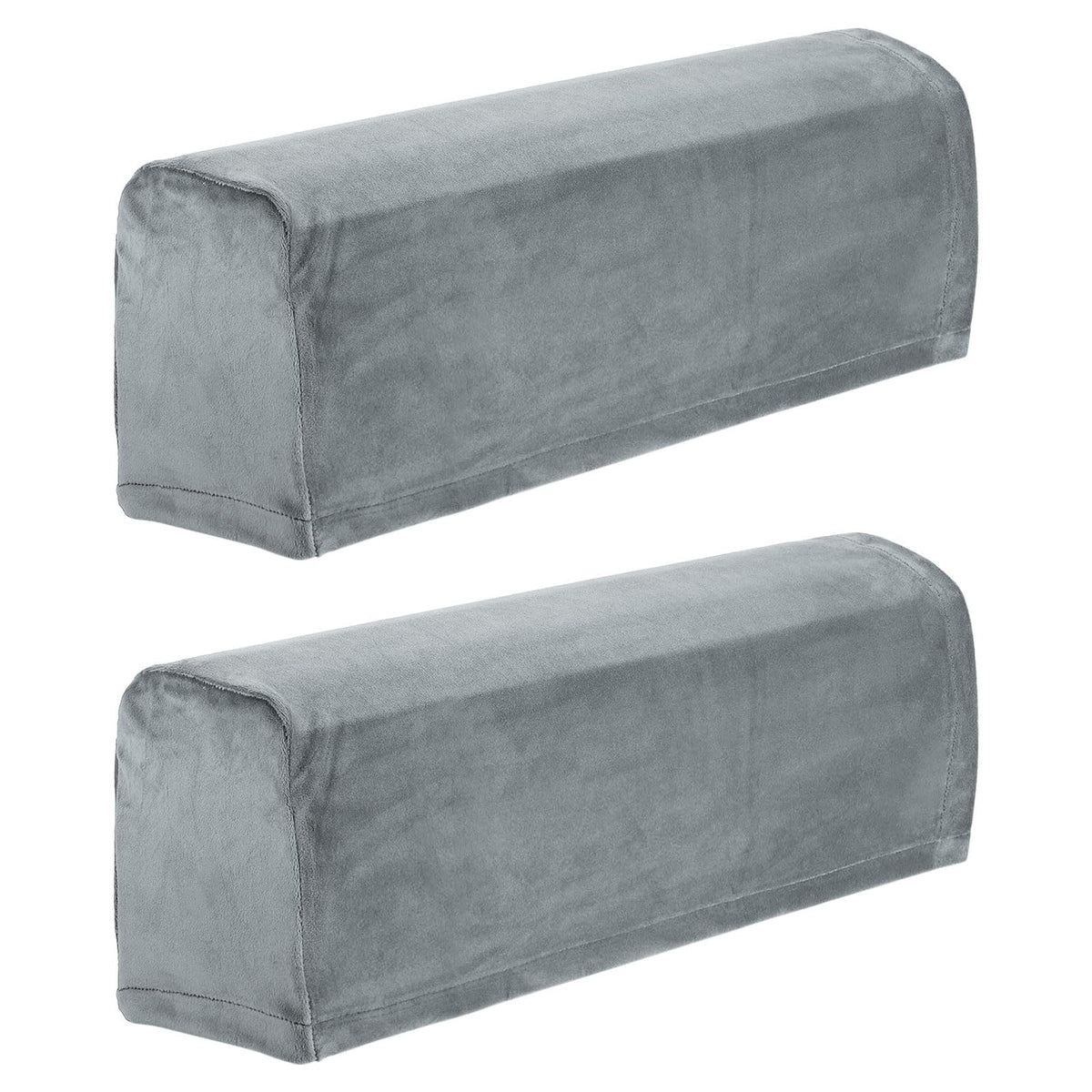 sourcing map Stretch Sofa Armrest Covers Dark Gray 2 Pcs