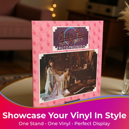 Print It Uk Now Playing Vinyl Record Stand Display Holder (5 Pack - White)