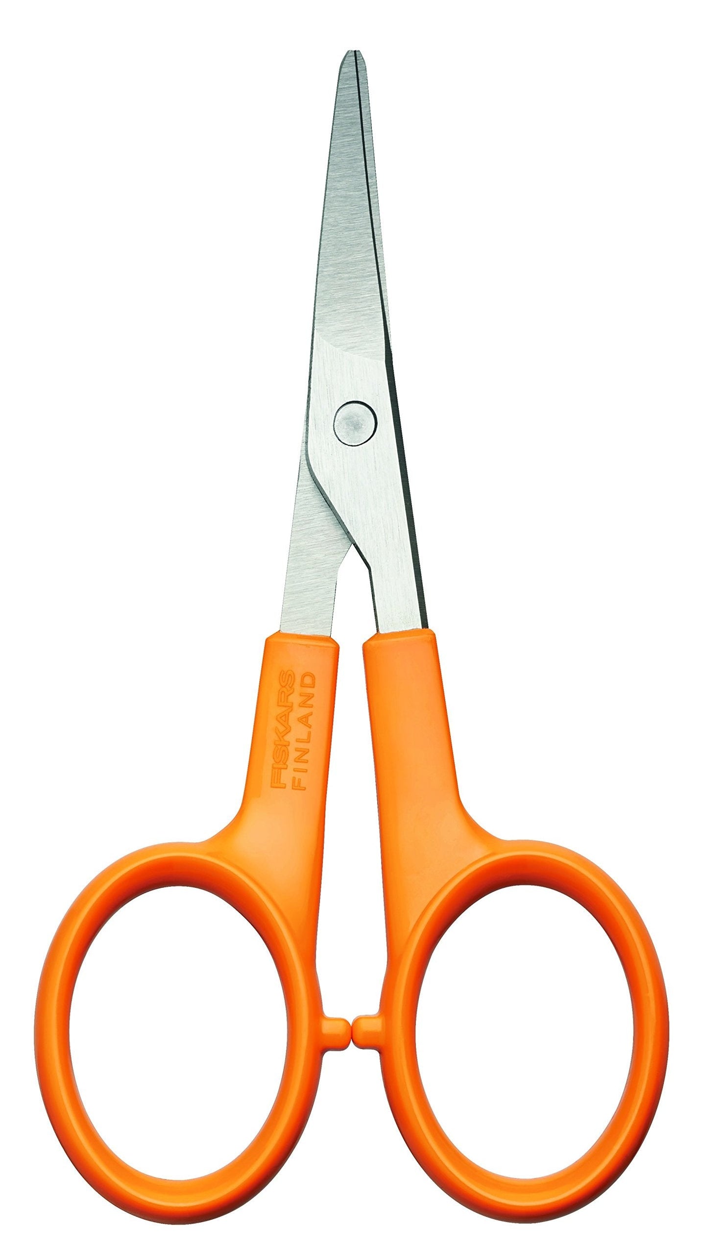 Fiskars Manicure scissors, curved, scissor length 10 cm, quality steel/plastic, Classic, 1000813, orange