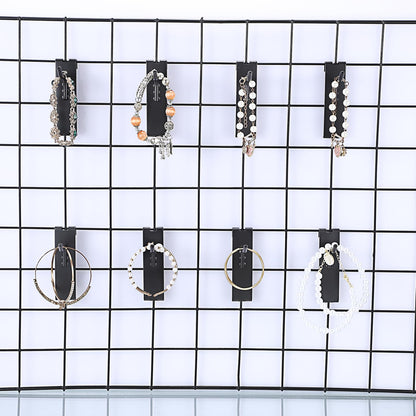 IGNPION 35Pcs Grid Panel Hooks, 5cm Retail Wall Grid Display Hooks for Display Stand Rack, Wire Grid Accessories Hangers for Shop, Garages, Workshops