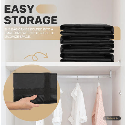 Yocdunm 4 Pack Extra Large Heavy Duty Storage Bags with Lids Big Clothes Storage Bags Boxes with Zipper Handles Waterproof Organizer Bags for