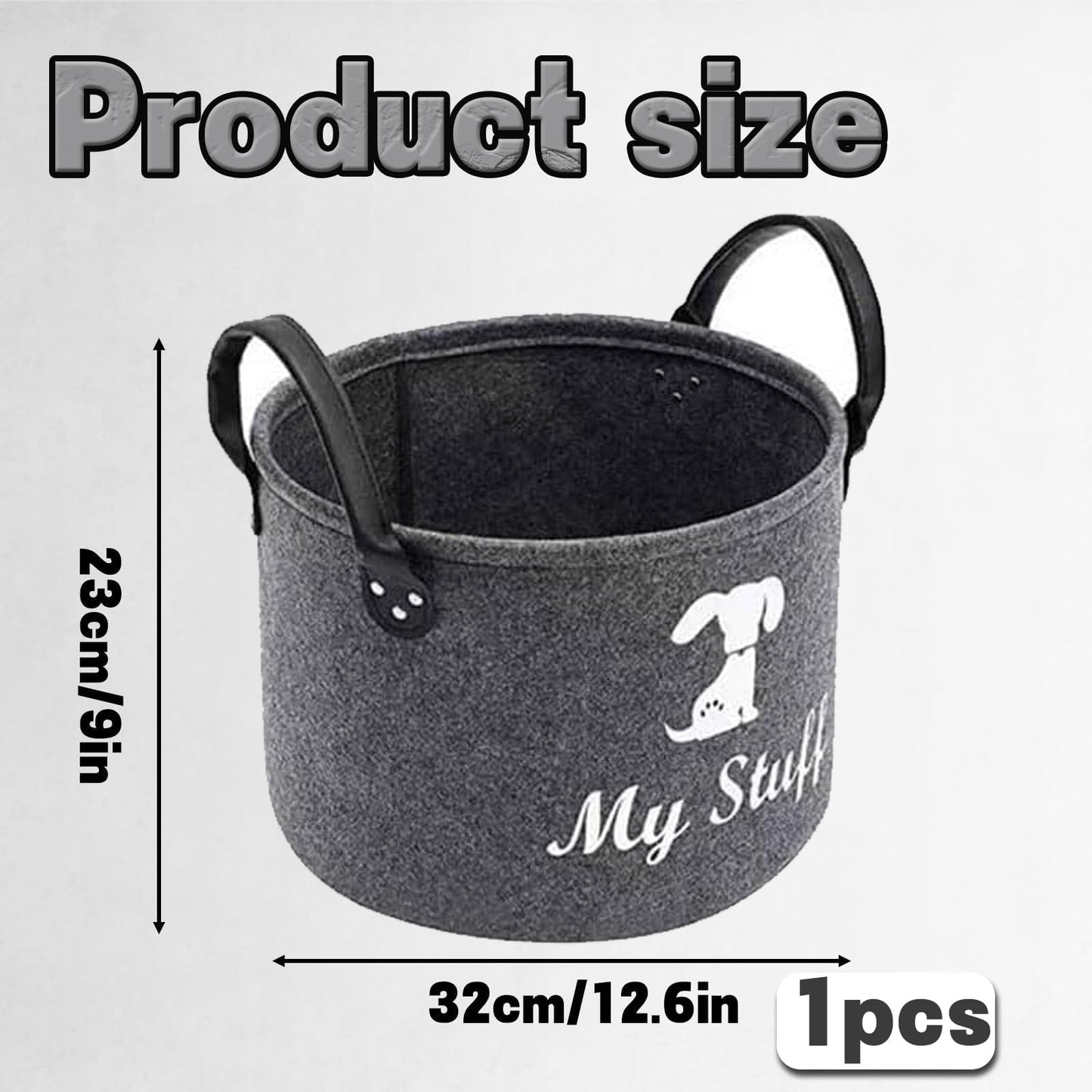 GegXcn Dog Toy Basket Storage, Multi-Functional Storage Basket, for Organize Pet Supplies Clothes Shoes & Household Items