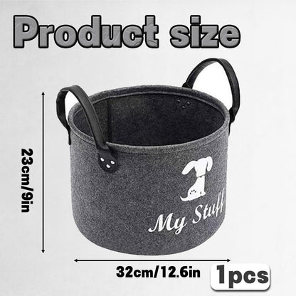 GegXcn Dog Toy Basket Storage, Multi-Functional Storage Basket, for Organize Pet Supplies Clothes Shoes & Household Items