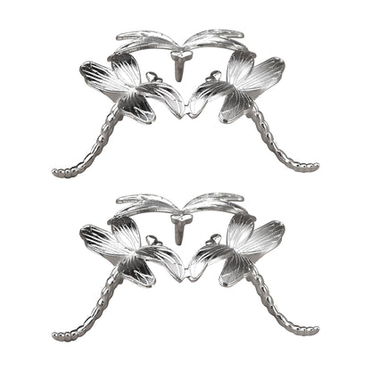 TUYOBG 2PCS Metal Crystal Ball Stand Silver, for Displaying Crystals