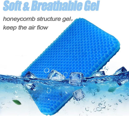 Chair Cushions,Car Seat Cushion,Honeycomb Gel wheelchair Cushion for Driving,Airplane,Travel,Orthopedic,Coccyx,Office,Desk,Pressure Sore,Stadium