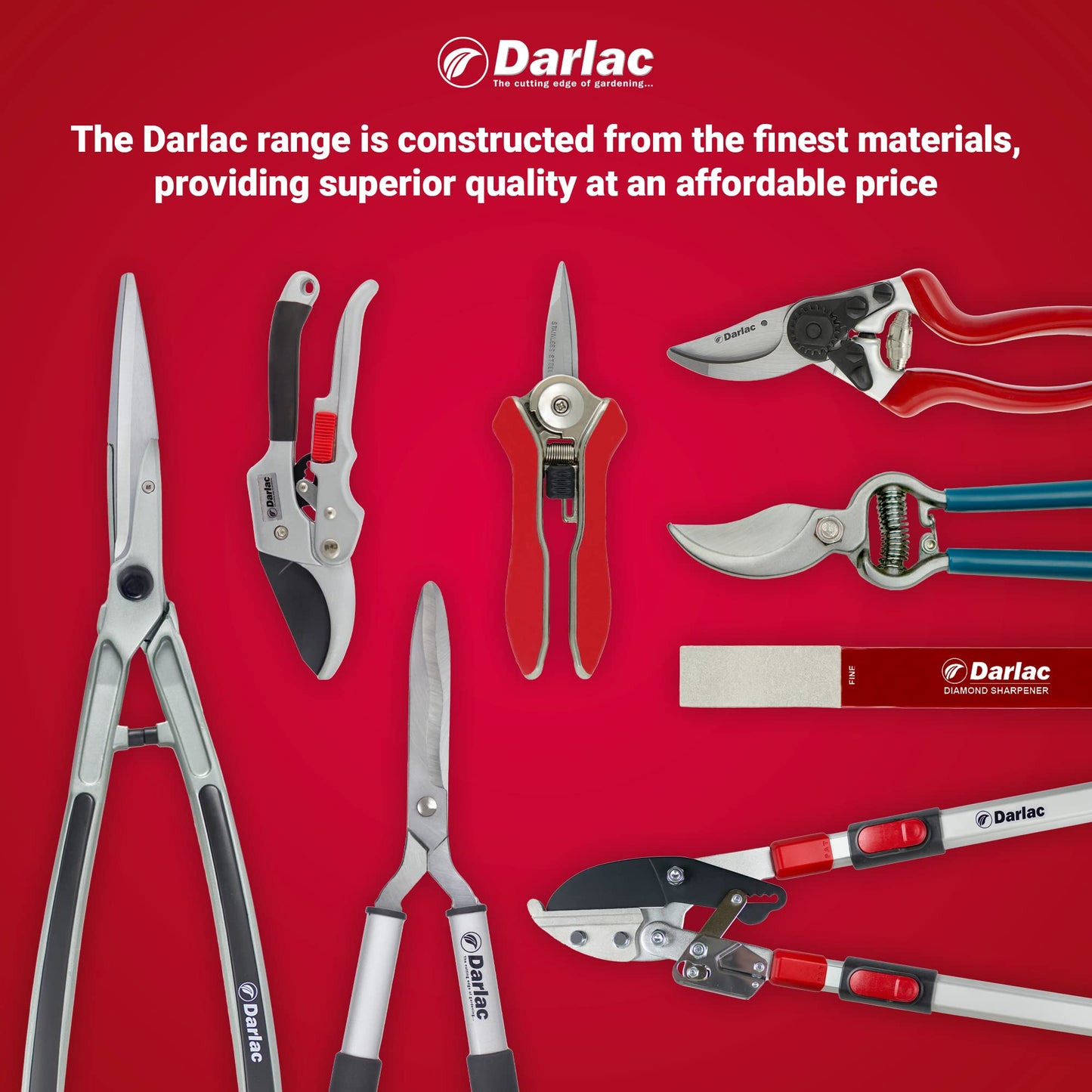 Darlac Telescopic Anvil Garden Loppers ? Lightweight Action Loppers with Extendable Handles Ideal for Pruning Hard or Dead Wood - SK5 High Carbon