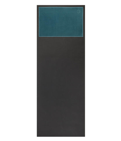 Manduka eQua Yoga Hand Towel - Quick Drying Microfiber, Lightweight, Yoga Accessories Easy for Travel, 16 Inch (40cm), Sage Solid