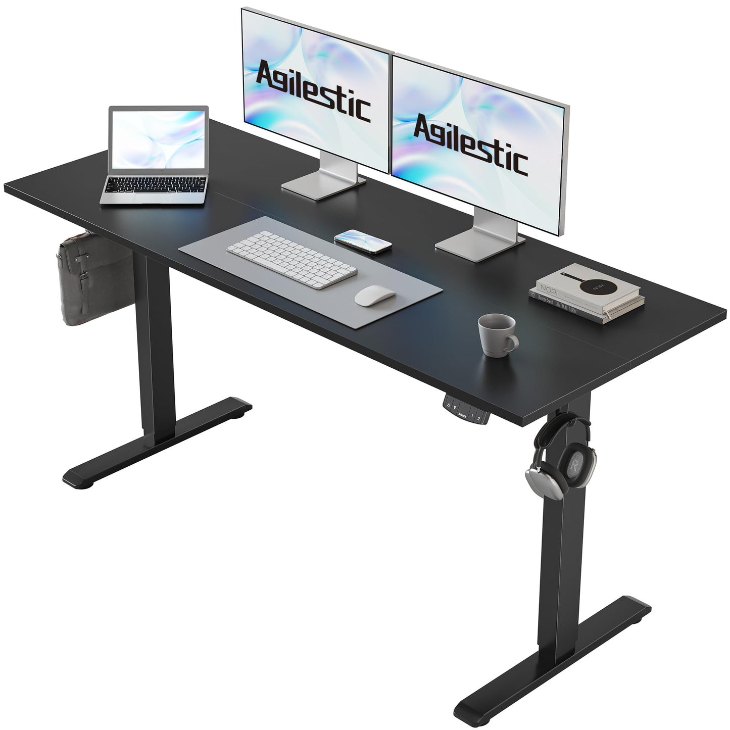Agilestic Electric Standing Desk, 2 Memory Buttons, 140x60cm