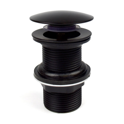 Xcel Home Black Dome Click Clack Unslotted Basin Waste | G 1 1/4" BSP