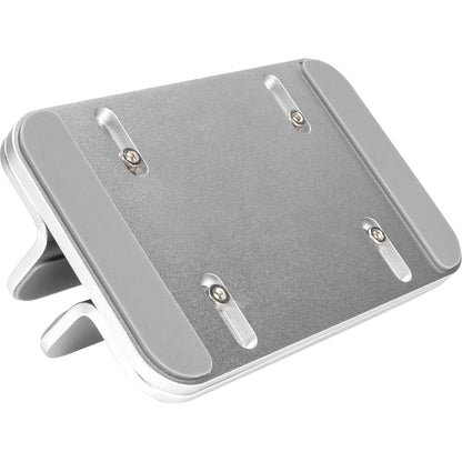 Digitus vertical notebook stand - variable size 7.7-40 mm - anti-slip pads - silicone pads inside - timeless aluminium design - 10kg load capacity