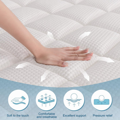 Hiimgo Hybrid Pocket Spring Mattress, Small Double, 120x190x26CM