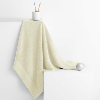 AmeliaHome 50x100 cm Towel 100% Cotton Absorbent Ecru Cream Amari
