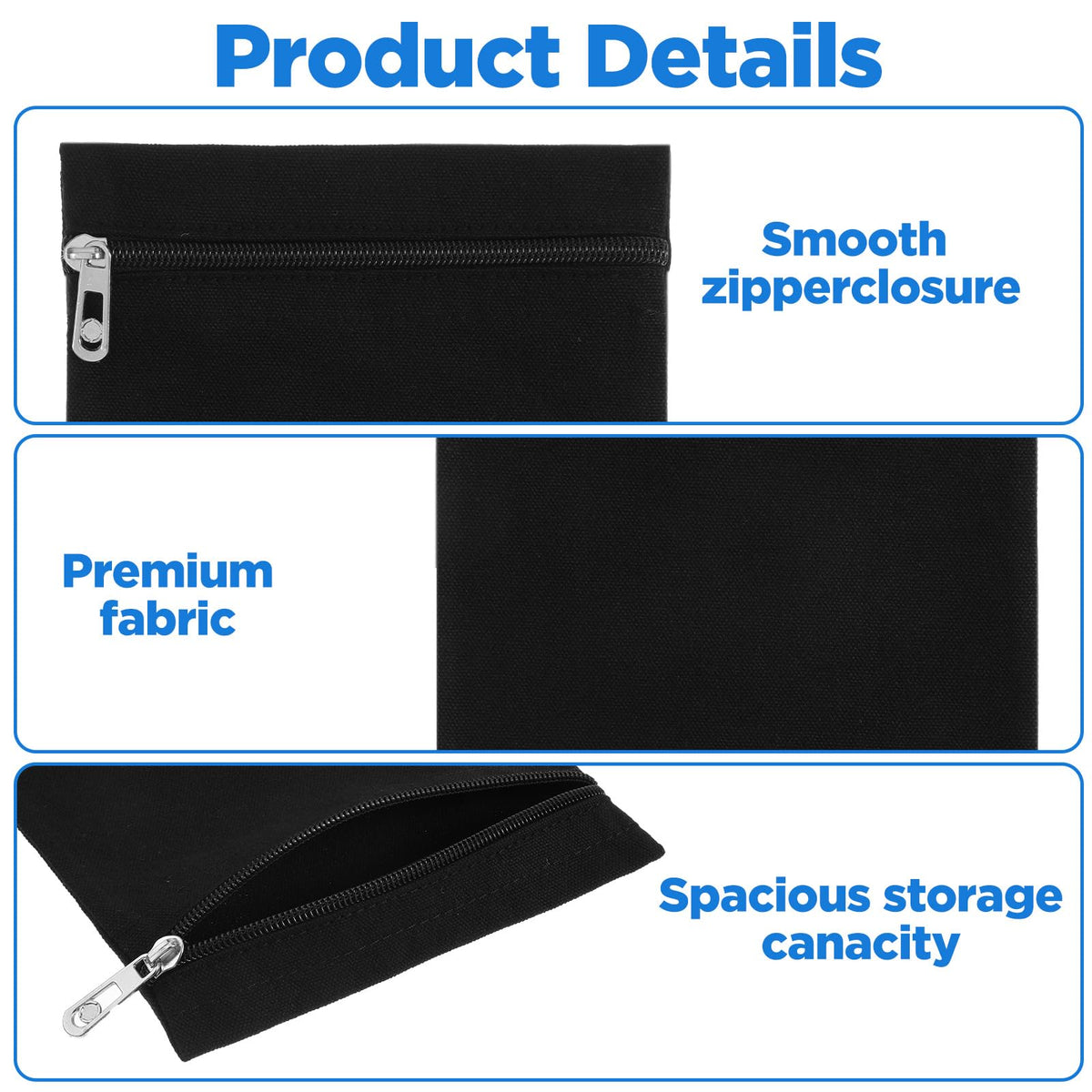 Tyqour Sew-in Side Pocket with Zipper, Travel Security Pocket, Coat Inside Hidden Pockets for Clothing, Secure Storage for Mastectomy Recovery