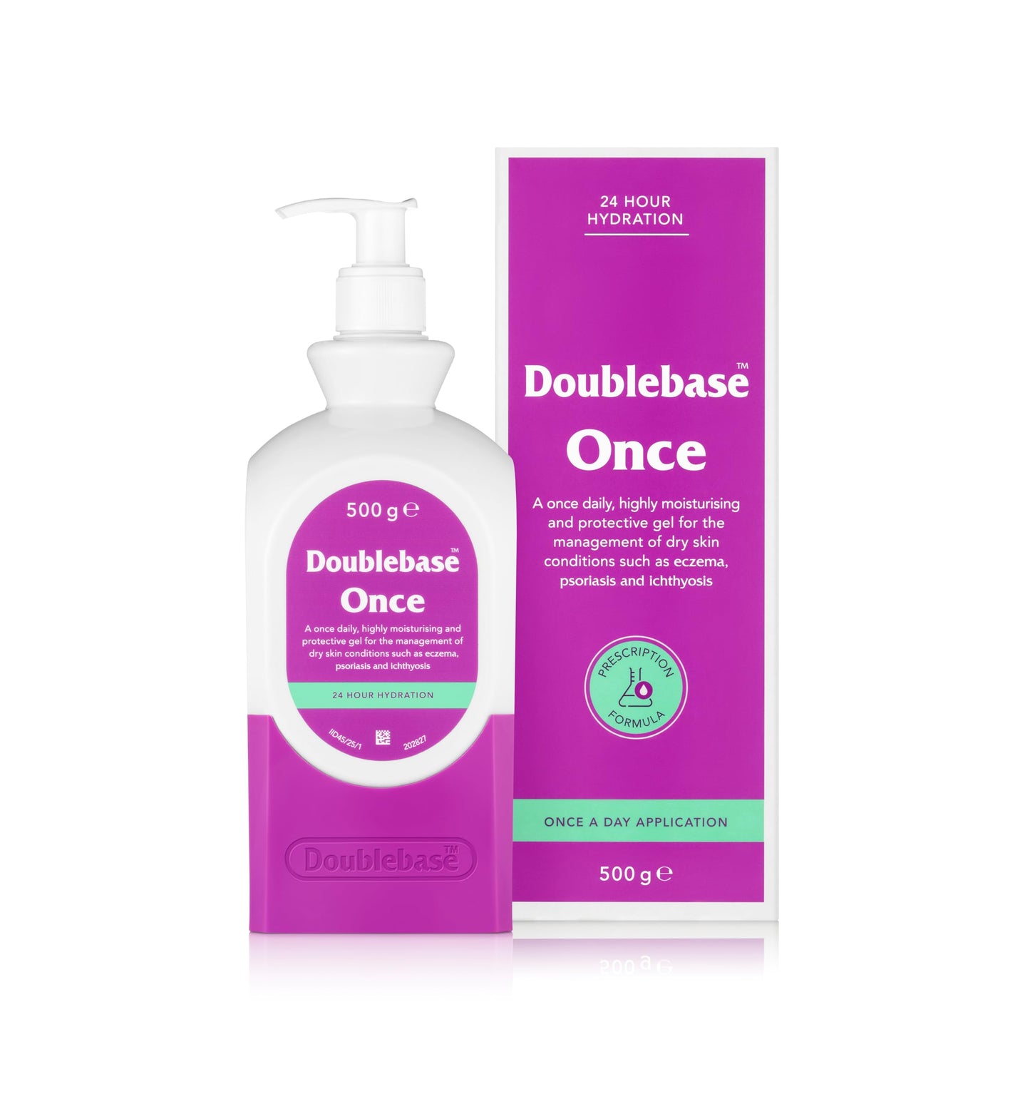 Doublebase Once Emollient Gel. Once-daily, highly moisturising, protective gel for eczema, psoriasis and ichthyosis. 500g