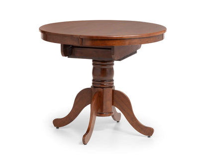 Julian Bowen Canterbury Extending Table, Mahogany - H77xW120xD90cm