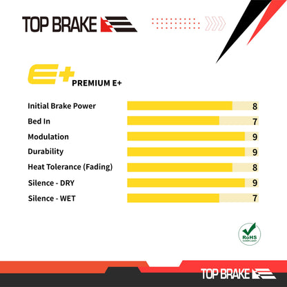 TOP BRAKE 2 Pairs Disc Bike Brake Pads for Shimano 4 Piston Saint BR-M810 M820 Zee M640 XTR-M9120, Deore XT BR-M8020, M8120,M6120,BR-MT420,MT510,MT520