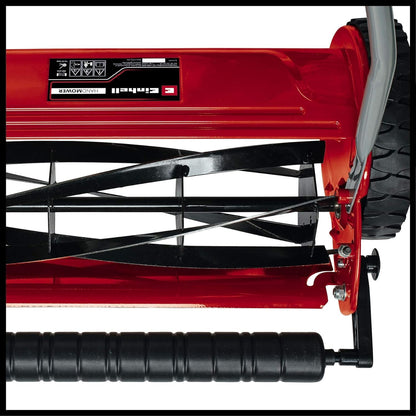 Einhell GC-HM 400 Hand Push Lawnmower -- Manual Lawn-Mower With 40cm Cutting Width, 27L Grass Box, 4 Cutting Height Levels -- Walk-Behind Lawn Mower