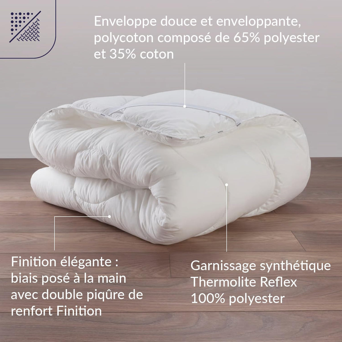 Dodo Surconfort Comforter 600 G, white, 160 x 200 cm